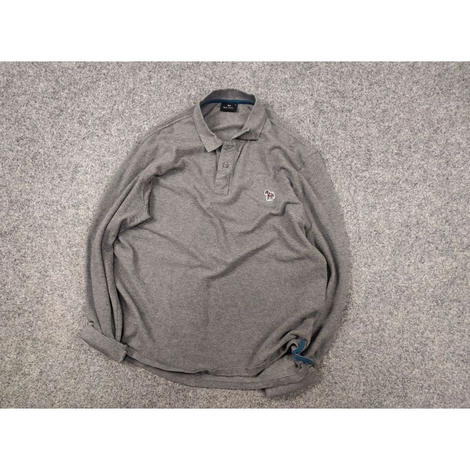 Paul Smith Paul Smith polo shirt Mens gray polo long sleeve zebra logo Casual Regular L Gray Cotton Polo Shirt Logo Zebra 90s Style Golf Pattern Mens Size US L / EU 52-54 / 3 - 4 Thumbnail