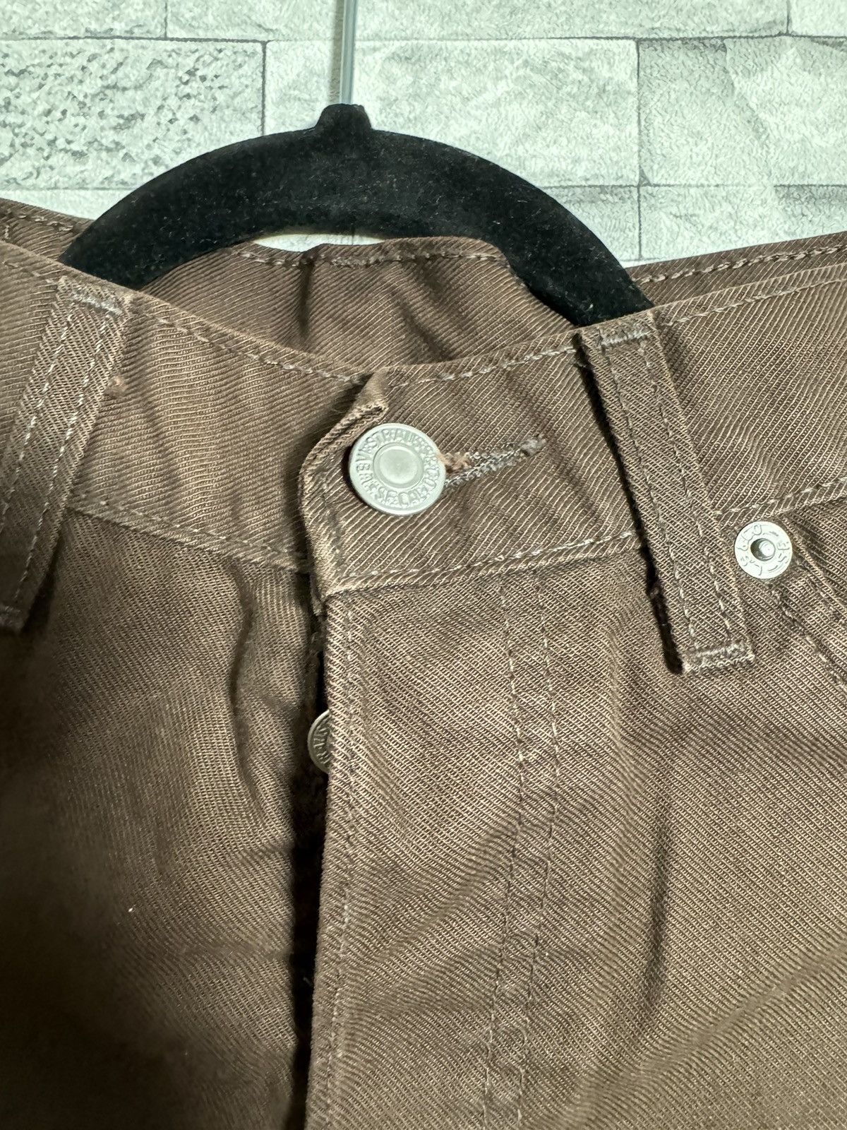 Levi's Vintage Levi’s 551 Brown Jeans - 28x32 Size US 28 / EU 44 - 4 Thumbnail