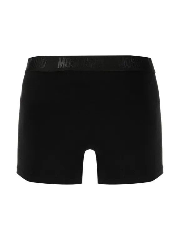 Moschino o1y0225 Size : S / Logo Boxer in Black Size ONE SIZE - 2 Thumbnail