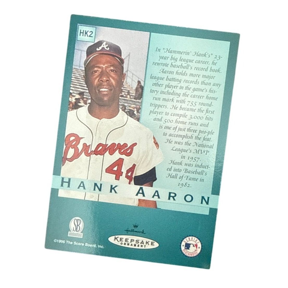 Vintage Hallmark Keepsake Hank Aaron "At The Ballpark" Ornament 1997 Size ONE SIZE - 2 Thumbnail