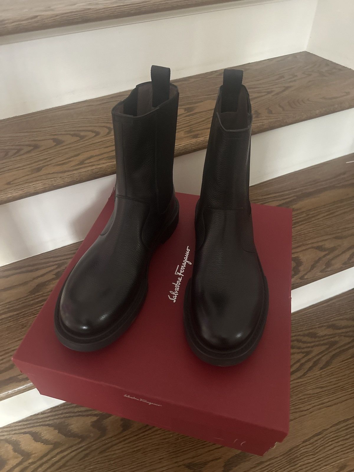 Salvatore Ferragamo Salvatore Ferragamo Chelsea Boots (men’s 11) Size US 11 / EU 44 - 1 Thumbnail