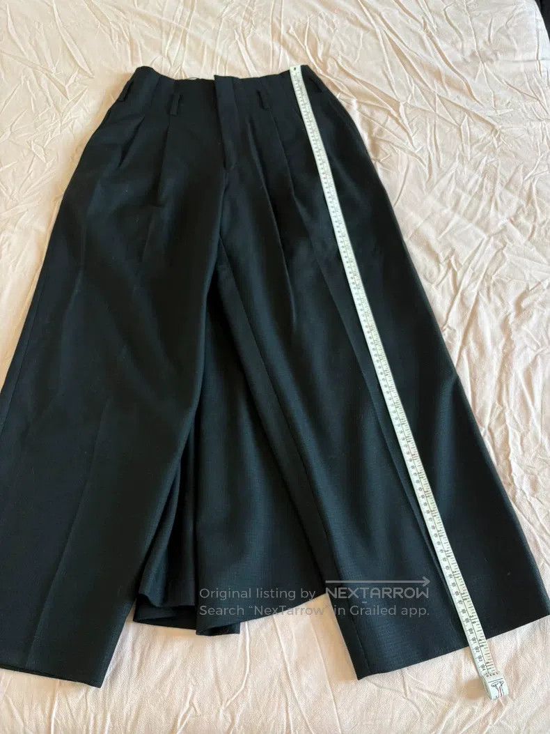 Comme des Garcons Comme des Garcons size S Dark plaid wide-leg pants, size S Size 24" / US 00 / IT 34 - 6 Thumbnail