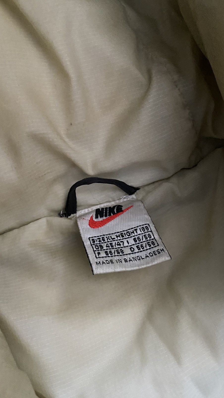 Nike Y2K Nike Vintage Down Jacket Drill BigSwoosh Logo Size US XL / EU 56 / 4 - 5 Thumbnail