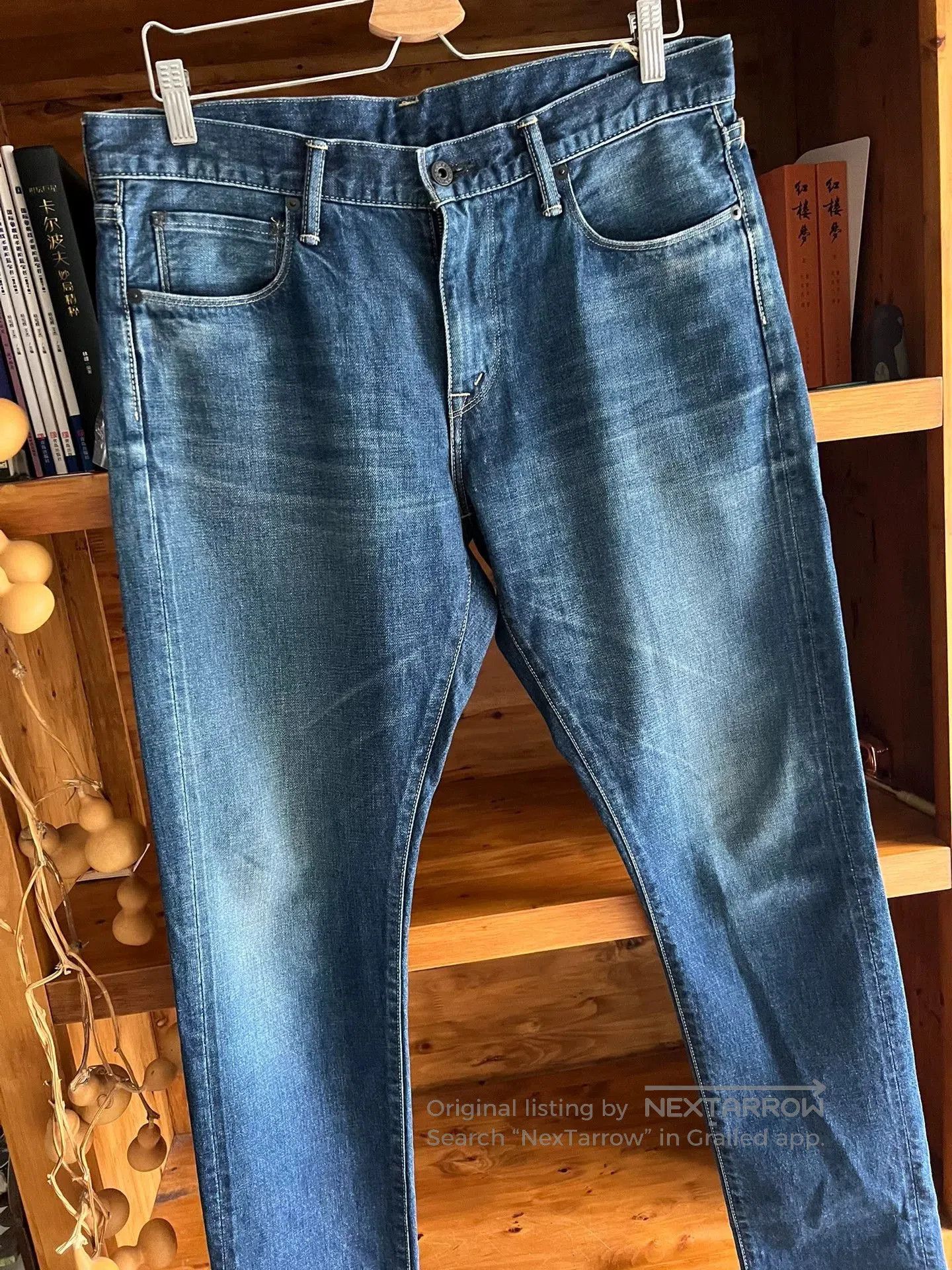 Visvim washed red ear denim talon zipper pants. Size US 32 / EU 48 - 2 Thumbnail