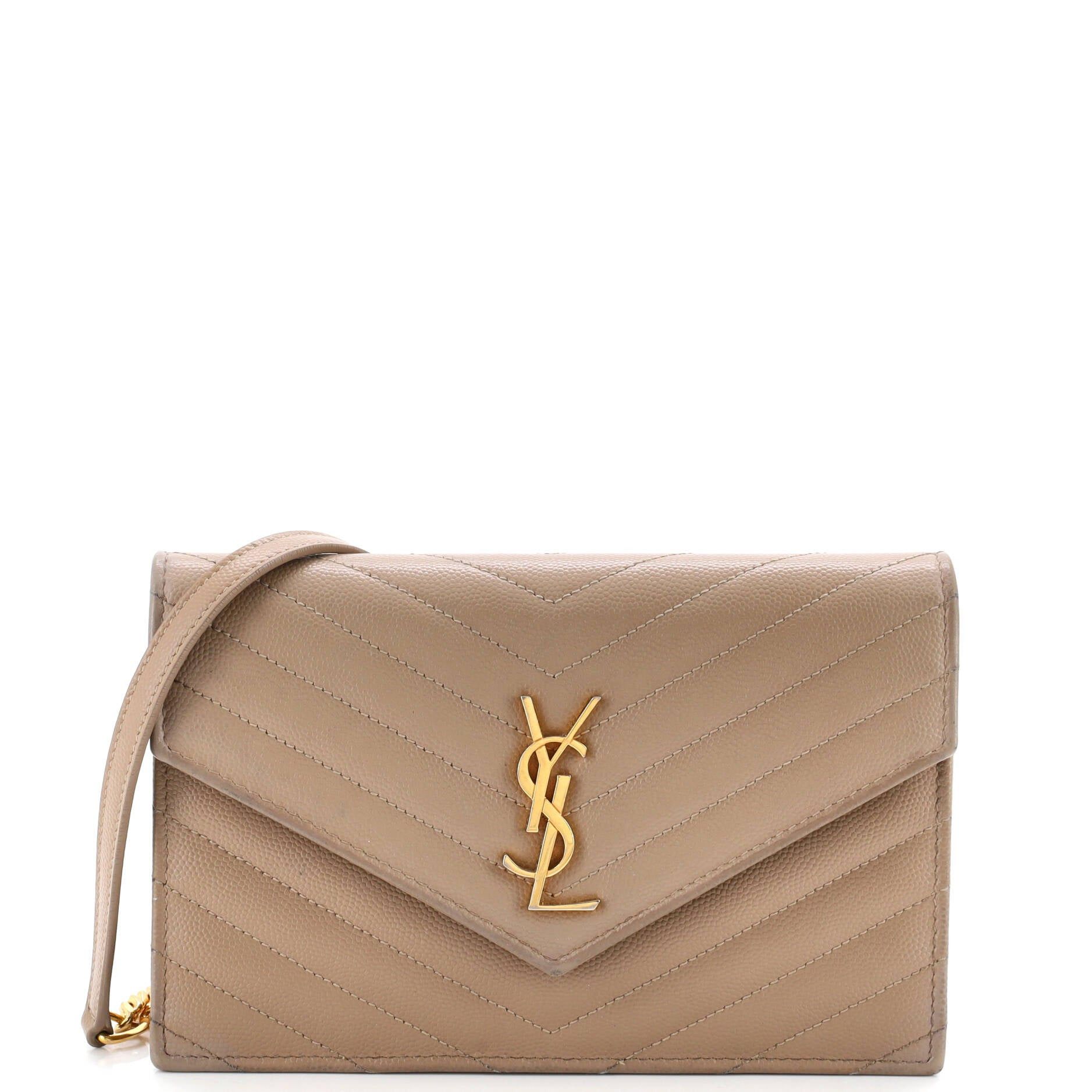 Saint Laurent Paris Classic Monogram Wallet on Chain Size ONE SIZE - 1 Thumbnail