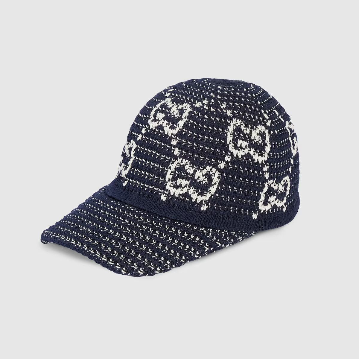 Canvas baseball hat with Web in black | GUCCI® US