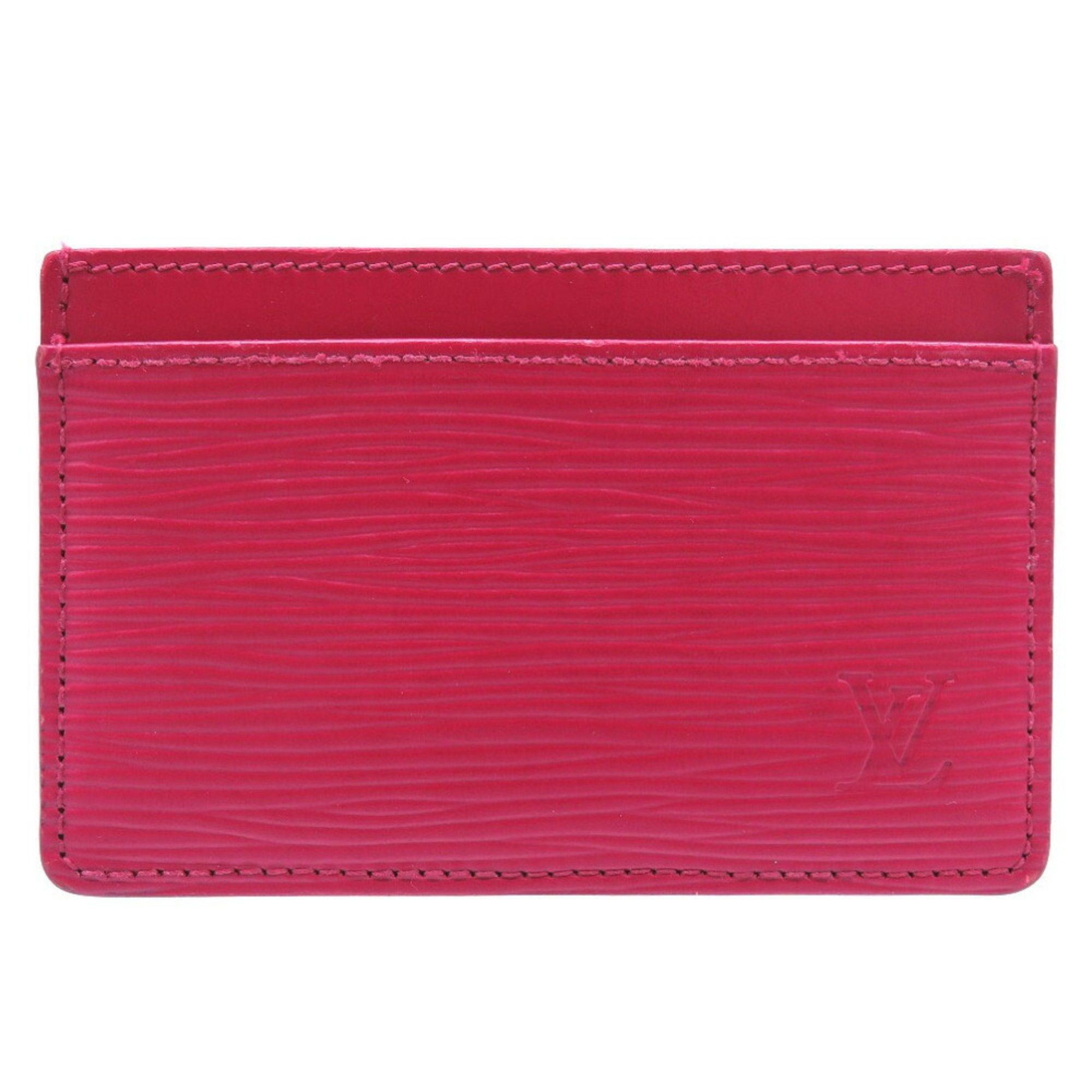 image of Louis Vuitton Portocart Sample Epi Fuchsia M60327 Card Case 0190 in Pink, Women's
