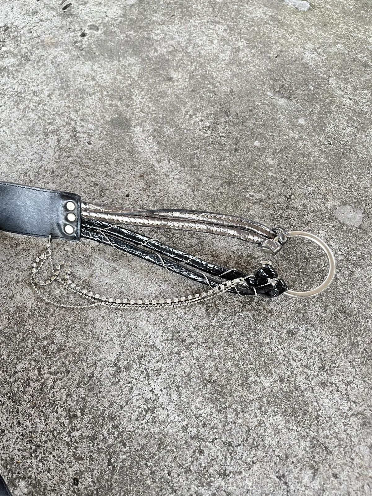 Japanese Brand Black chain belts Size ONE SIZE - 7 Thumbnail