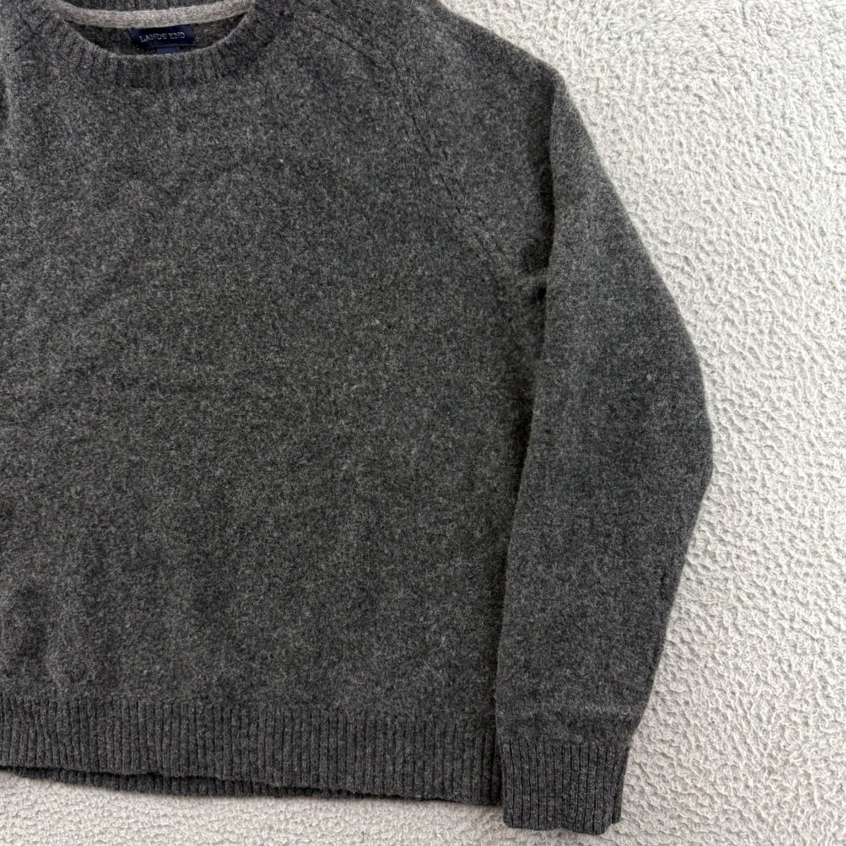 Lands' End VINTAGE Lands' End Sweater Men XL Gray Long Sleeve Knit Preppy Jumper Pullover Size US XL / EU 56 / 4 - 5 Thumbnail