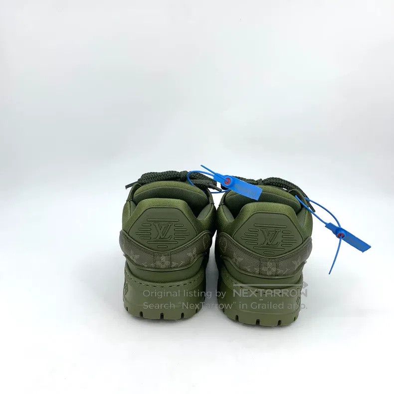 Louis Vuitton Louis Vuitton Green logo presbyopic print lace-up platform Size US 7 / EU 40 - 4 Thumbnail