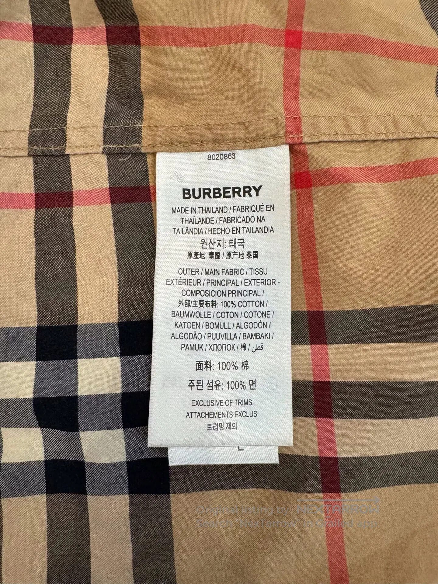Burberry Burberry Men's Brown Stripe Check Jacket. Size US M / EU 48-50 / 2 - 7 Thumbnail
