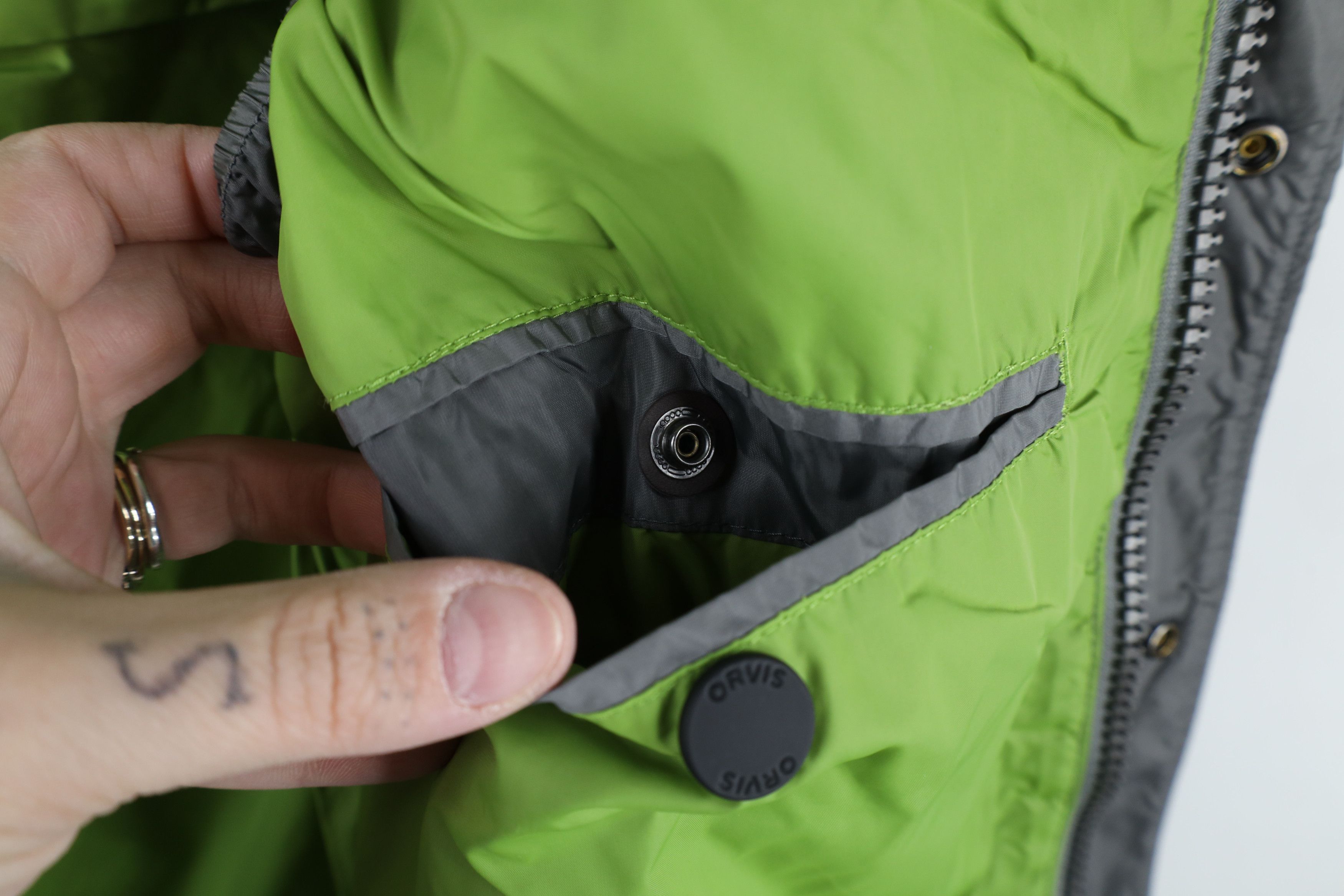 Orvis × Vintage Orvis Spell Out Duck Down Insulated Puffer Vest Jacket Gray Size US M / EU 48-50 / 2 - 14 Thumbnail