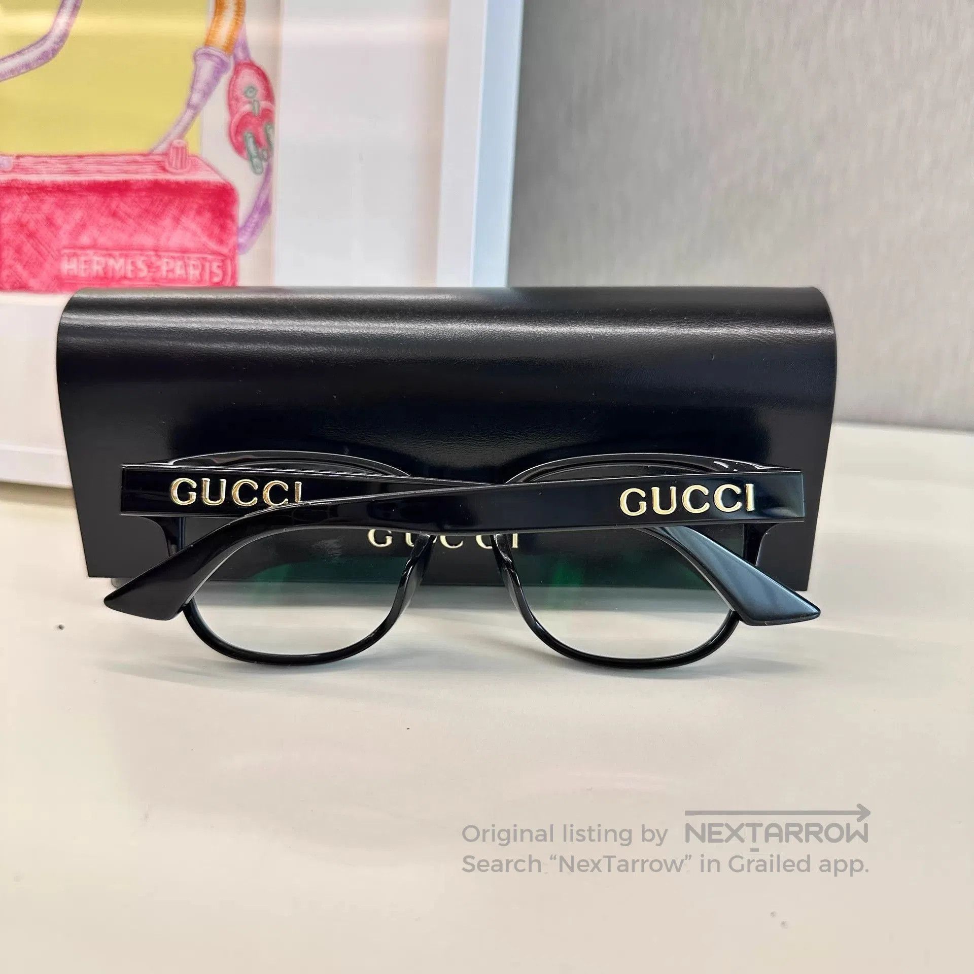 Gucci Black Square Frame Optical Glasses. Size ONE SIZE - 5 Thumbnail
