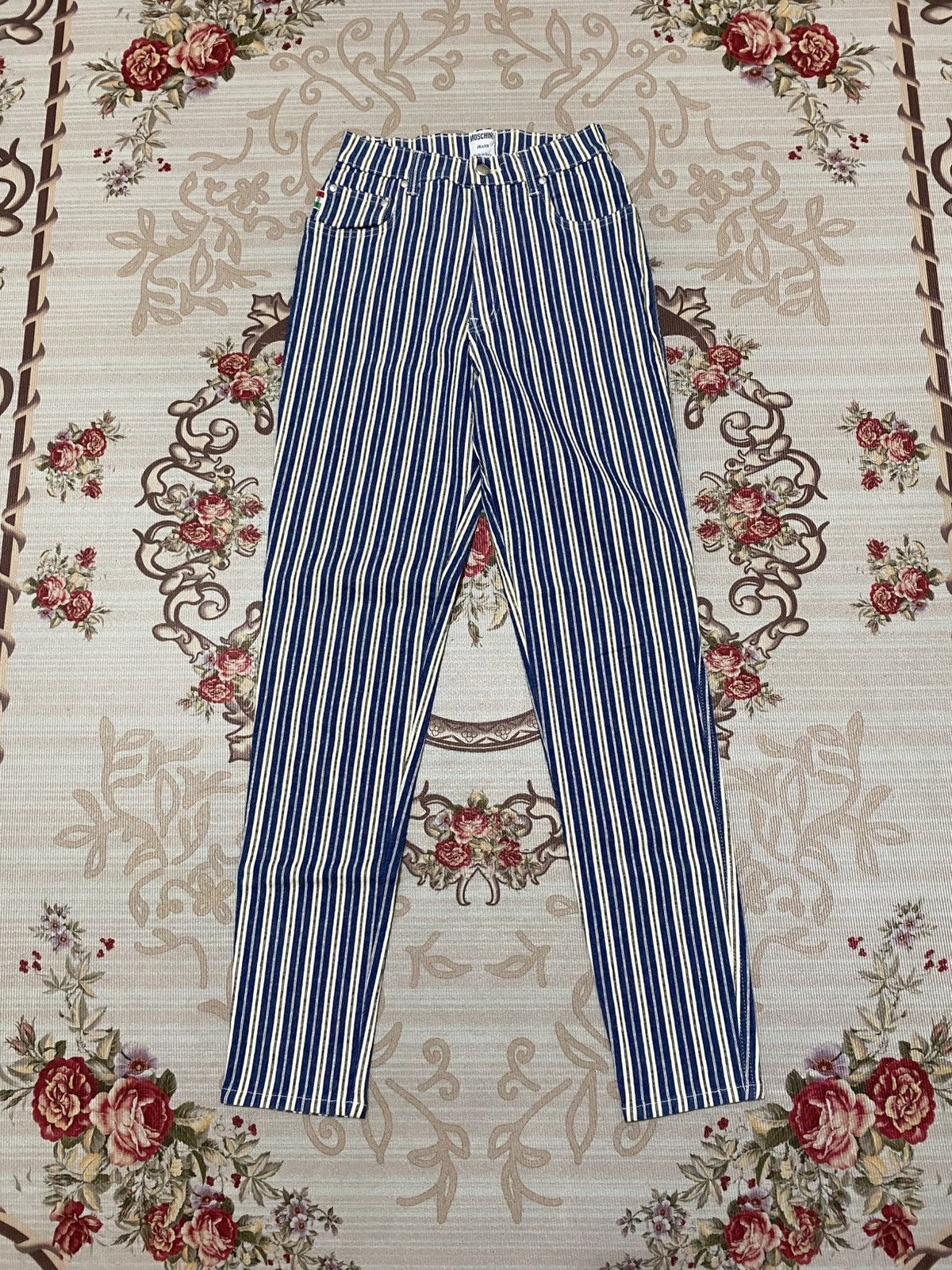 Moschino Moschino Italy Stripe Jeans Denim Women Size 23" - 1 Thumbnail