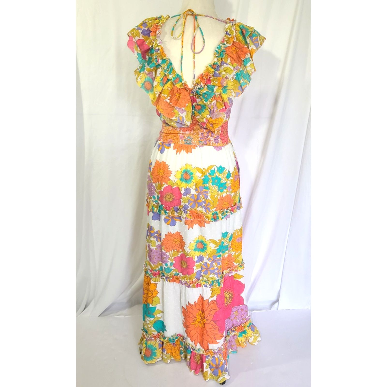 Anthropologie Anthropologie Love The Label Minnie Azalea Midi Dress XS Size XS / US 0-2 / IT 36-38 - 7 Thumbnail