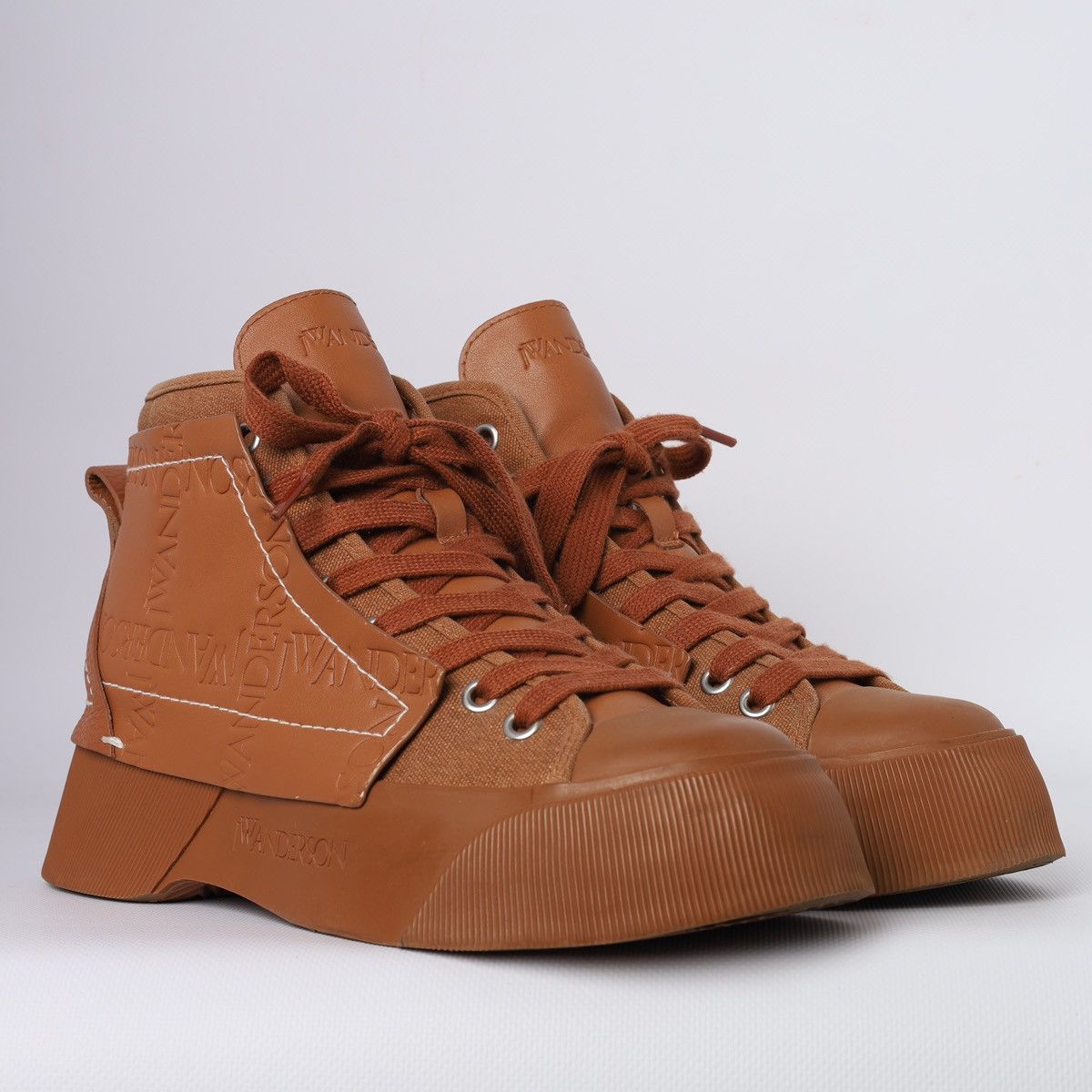 JW Anderson J.W Anderson high Top Brown Sneakers Boots Size US 9 / IT 39 - 8 Thumbnail