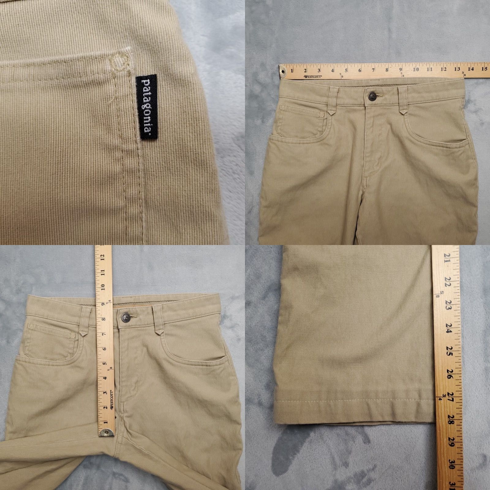 Patagonia VINTAGE Patagonia Pants Womens 27x28 Corduroy Boot Cut Retro 80s 90s Beige Pockets Chino Cotton Solid Front Zip Womens Size 27" / US 4 / IT 40 - 8 Thumbnail