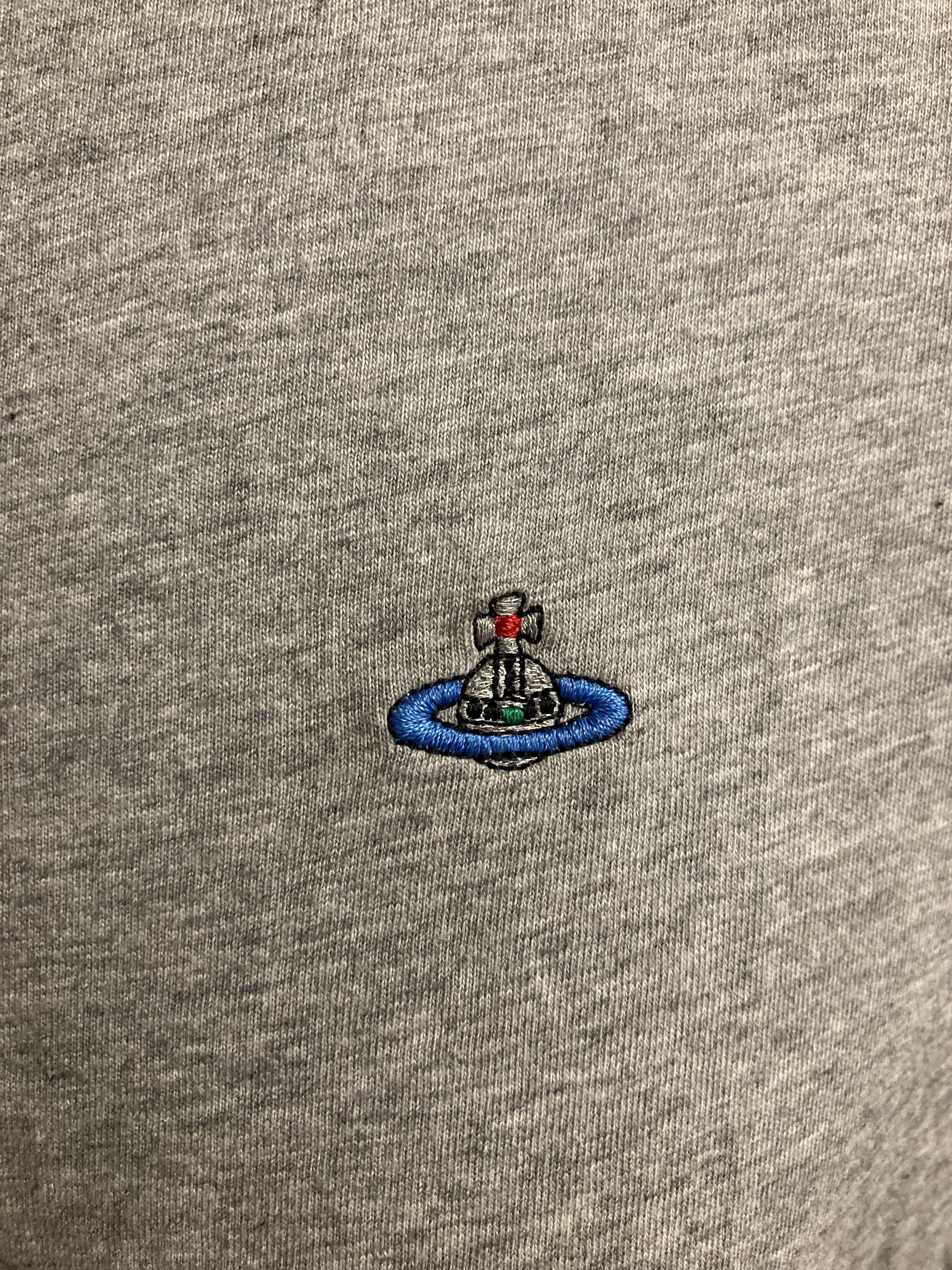 Vivienne Westwood Vivienne Westwood Embroidered orb logo Grey T-Shirt Size US L / EU 52-54 / 3 - 4 Thumbnail