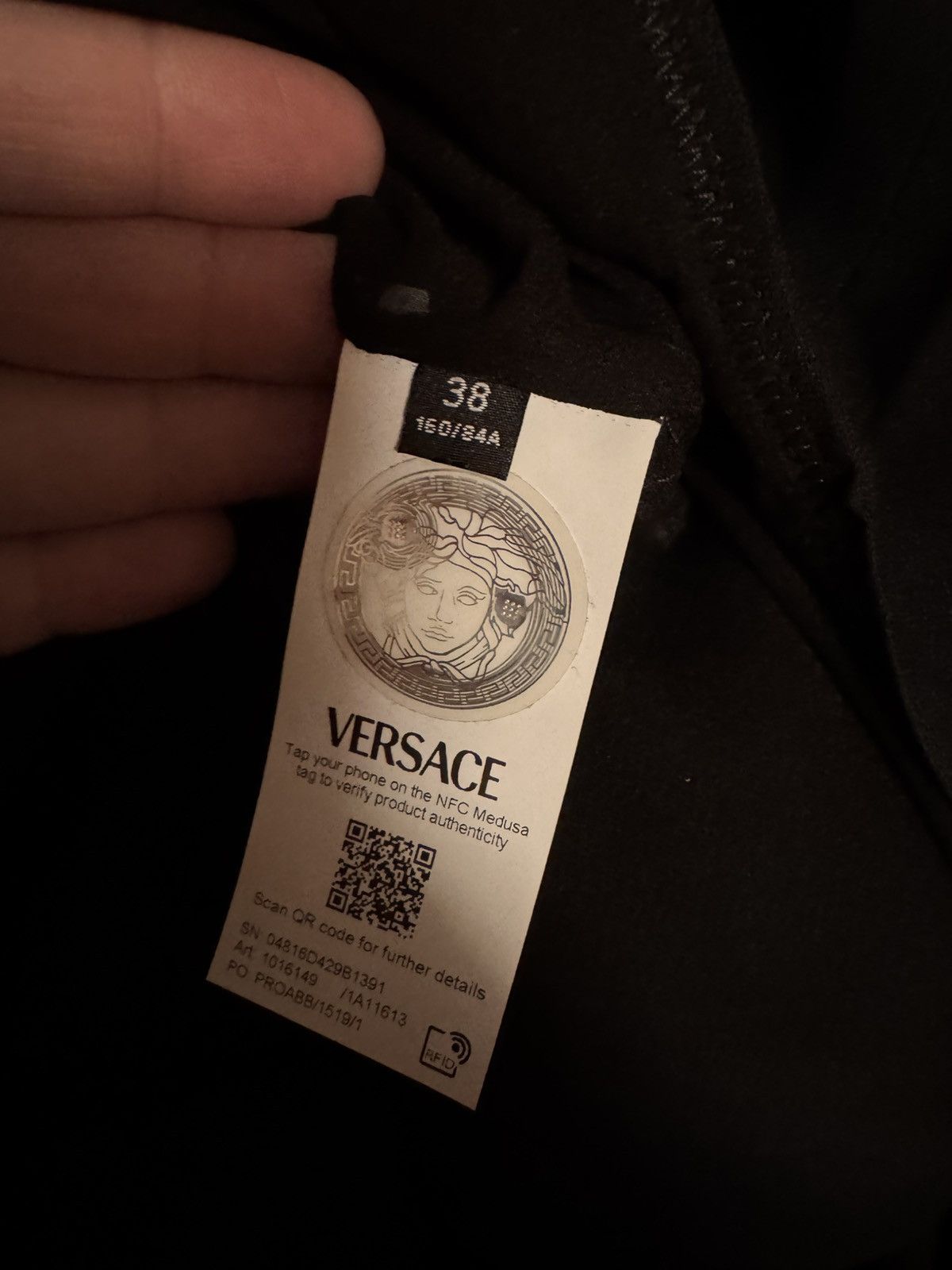 Versace Versace Black Open Back Silk Trim Body Size XS / US 0-2 / IT 36-38 - 10 Thumbnail