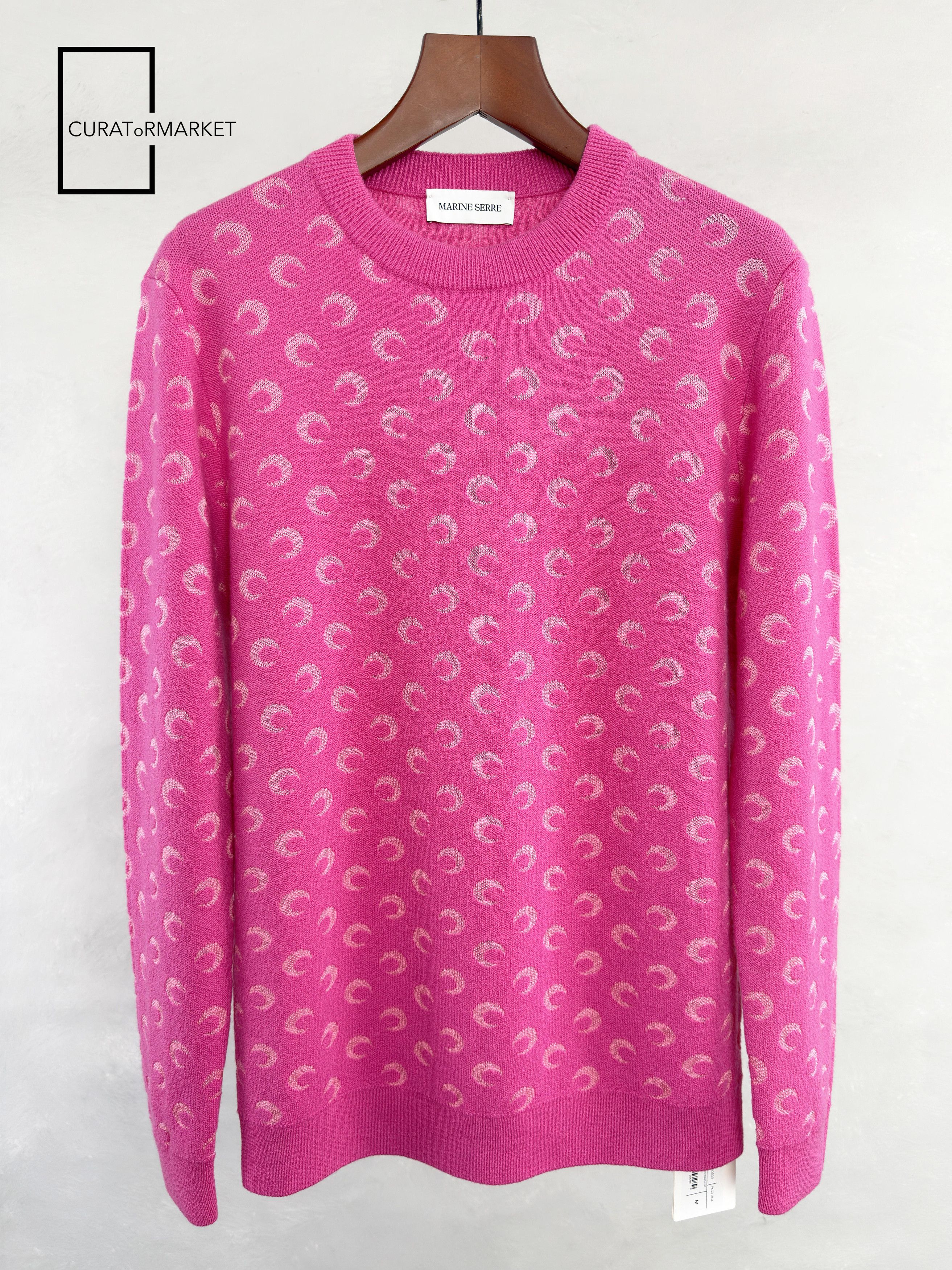 Marine Serre Signature Crescent Moon Pattern Monogram Jacquard Knit FW25 Size US M / EU 48-50 / 2 - 1 Thumbnail