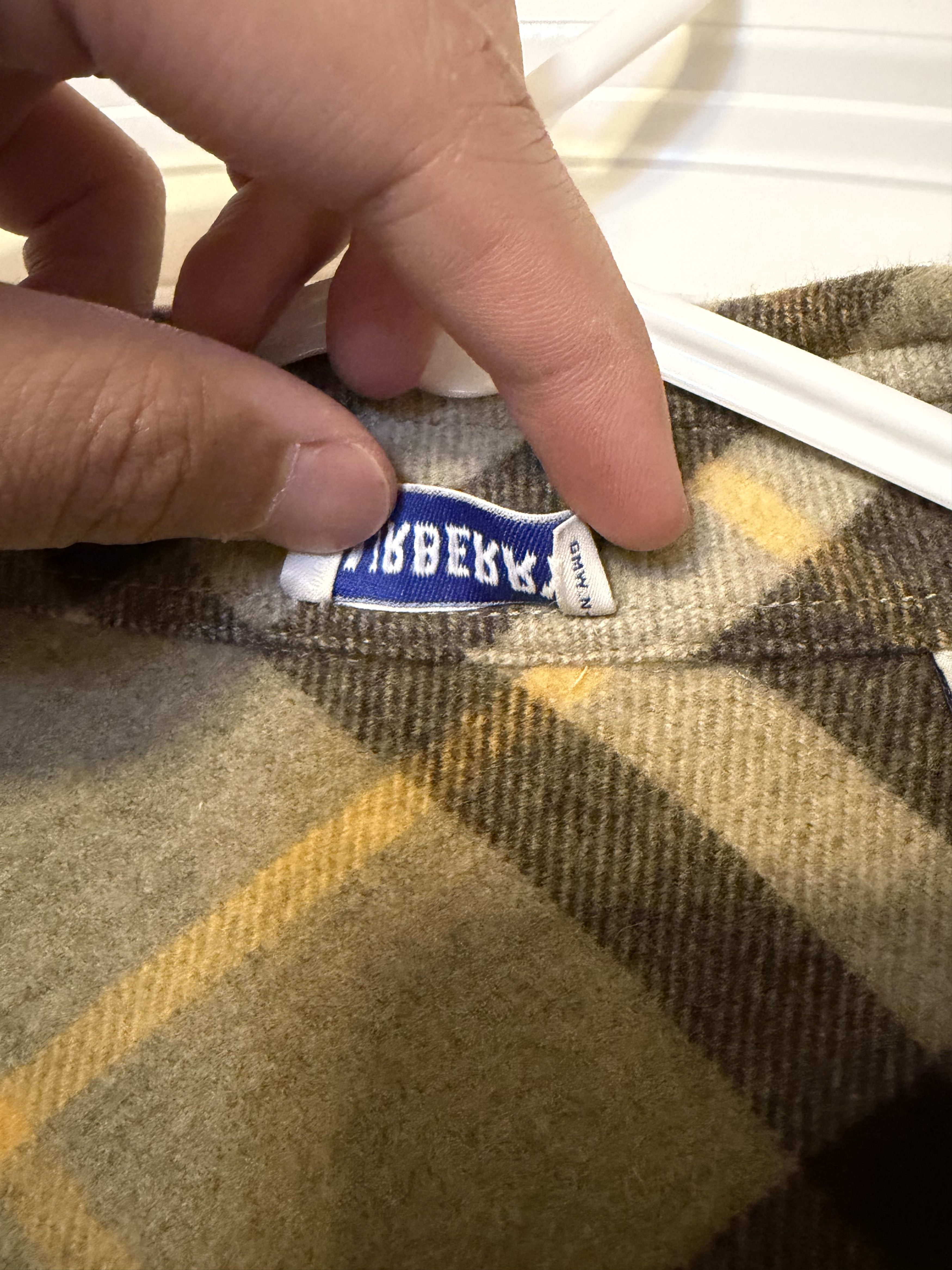 Burberry Burberry Long Sleeved Check Pattern Shirt Size US L / EU 52-54 / 3 - 6 Thumbnail
