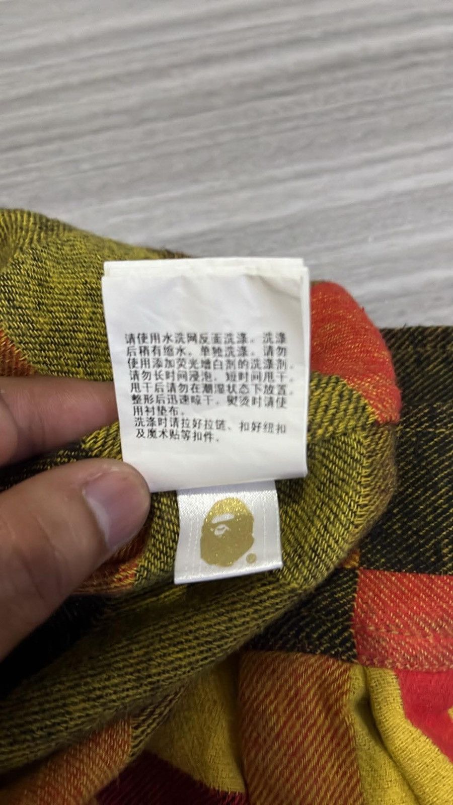 Bape Bape Patched Block Check Button Up Shirt Size US XL / EU 56 / 4 - 8 Thumbnail