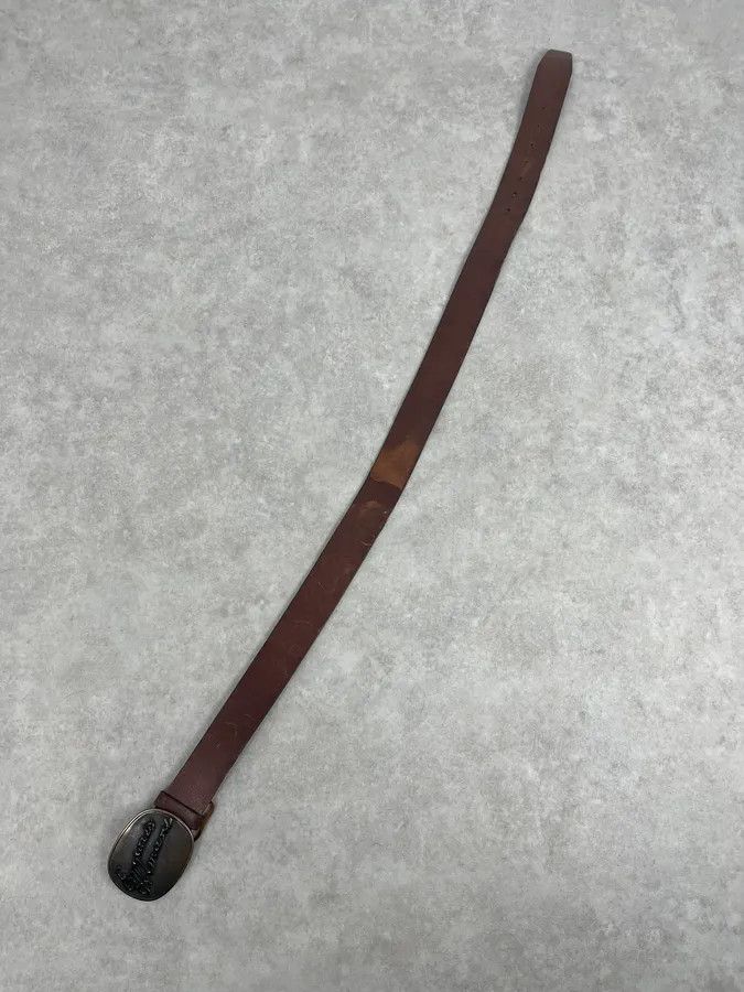 Emporio Armani 2000s Emporio Armani Brown Leather Belt Size ONE SIZE - 8 Thumbnail