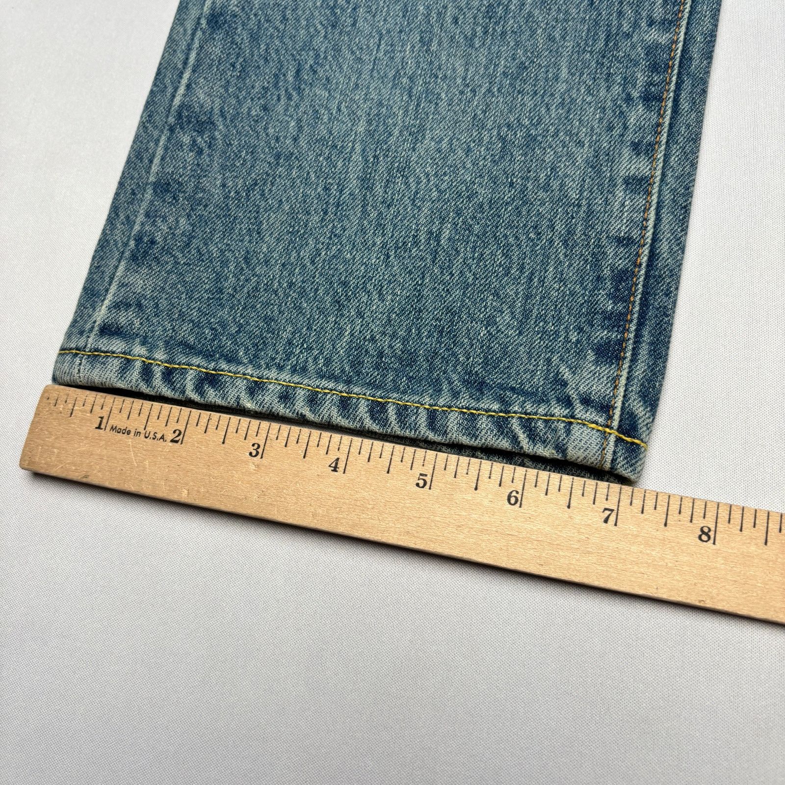 Sid Mashburn $175 Sid Mashburn Slim Straight Jeans 33x32 Made in USA Size US 33 - 7 Thumbnail