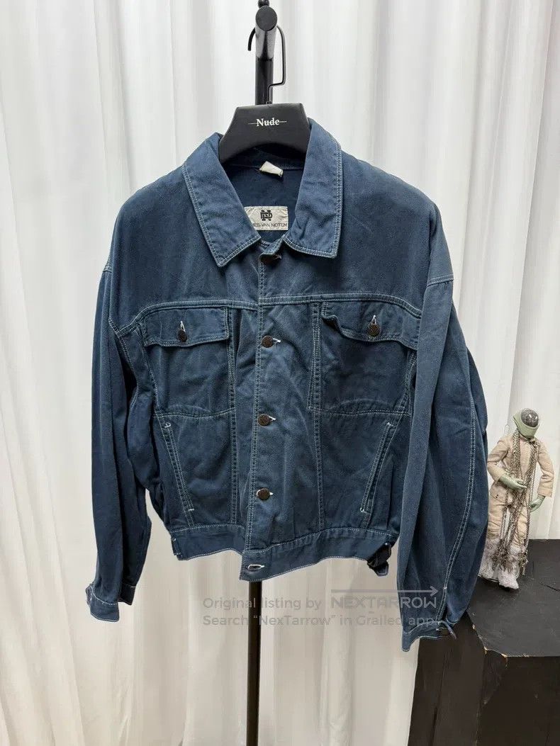 Dries Van Noten DRIES VAN NOTEN Loose canvas jacket with topstitching Size US M / EU 48-50 / 2 - 1 Thumbnail