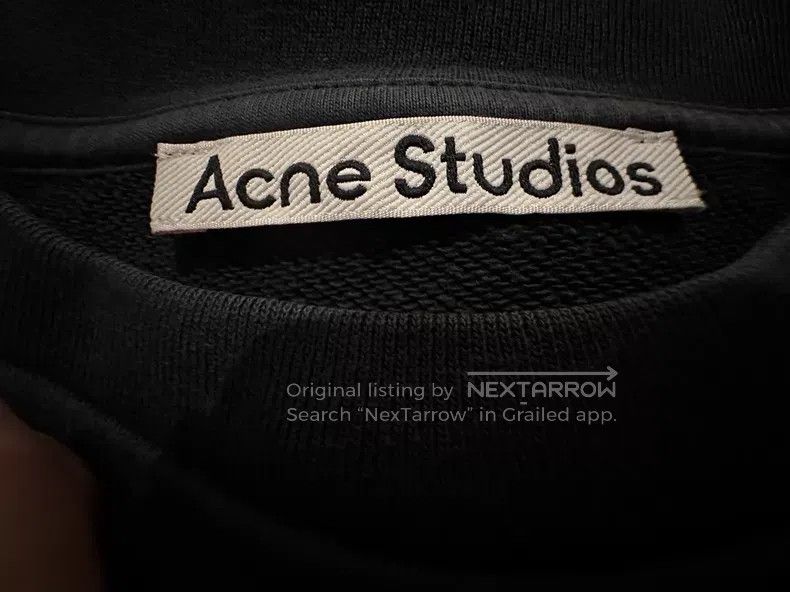 Acne Studios Acne Studios Men's Sweatshirt, Black Long Sleeve, Dinosaur Size US L / EU 52-54 / 3 - 4 Thumbnail