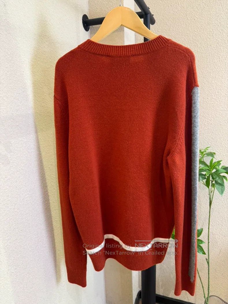 Hermes Hermes Men's Knit Sweater, Orange Patchwork Size US S / EU 44-46 / 1 - 2 Thumbnail