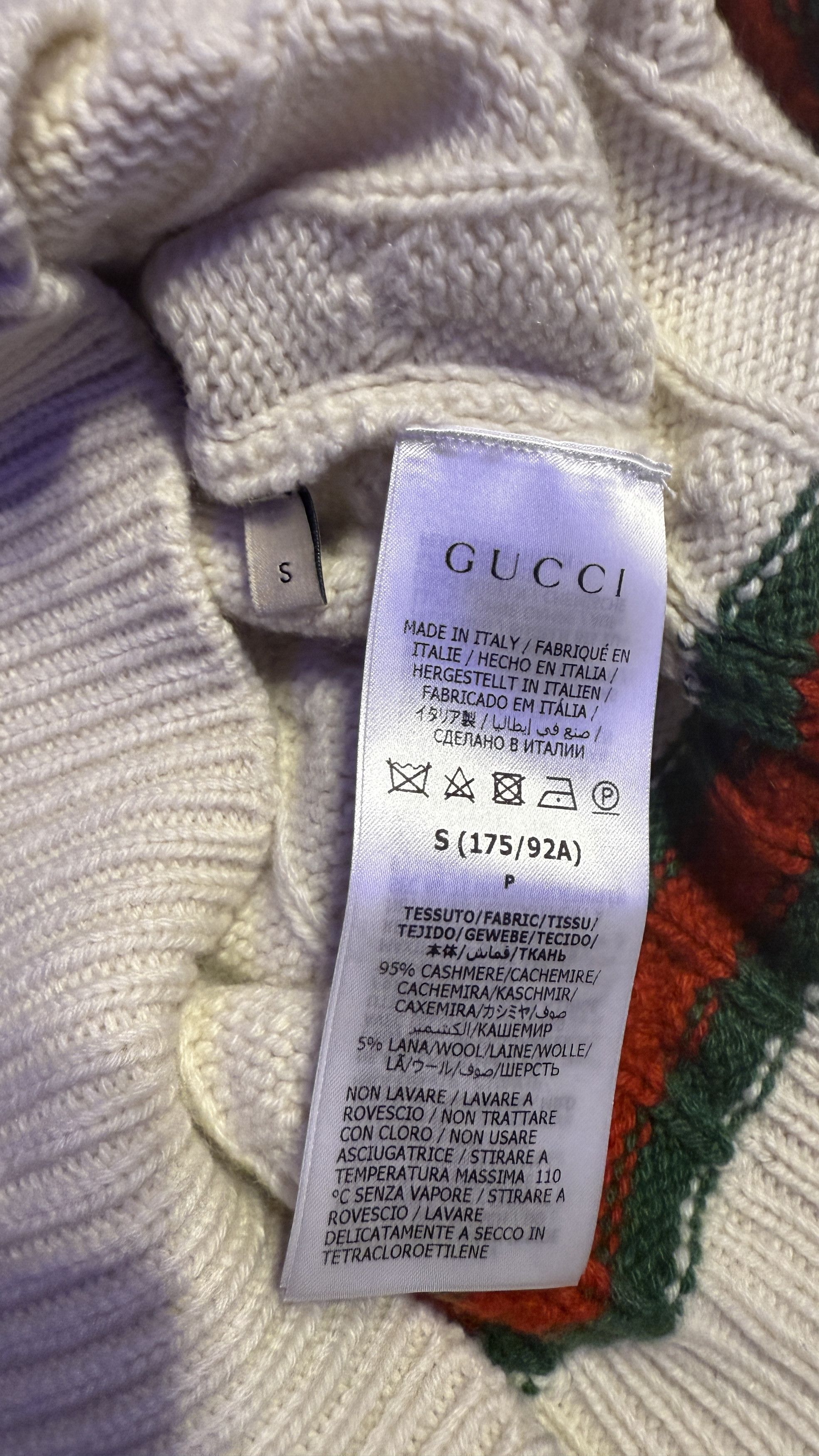 Gucci Pullover hoodie knitwear Cashmere Gucci Size US M / EU 48-50 / 2 - 8 Thumbnail