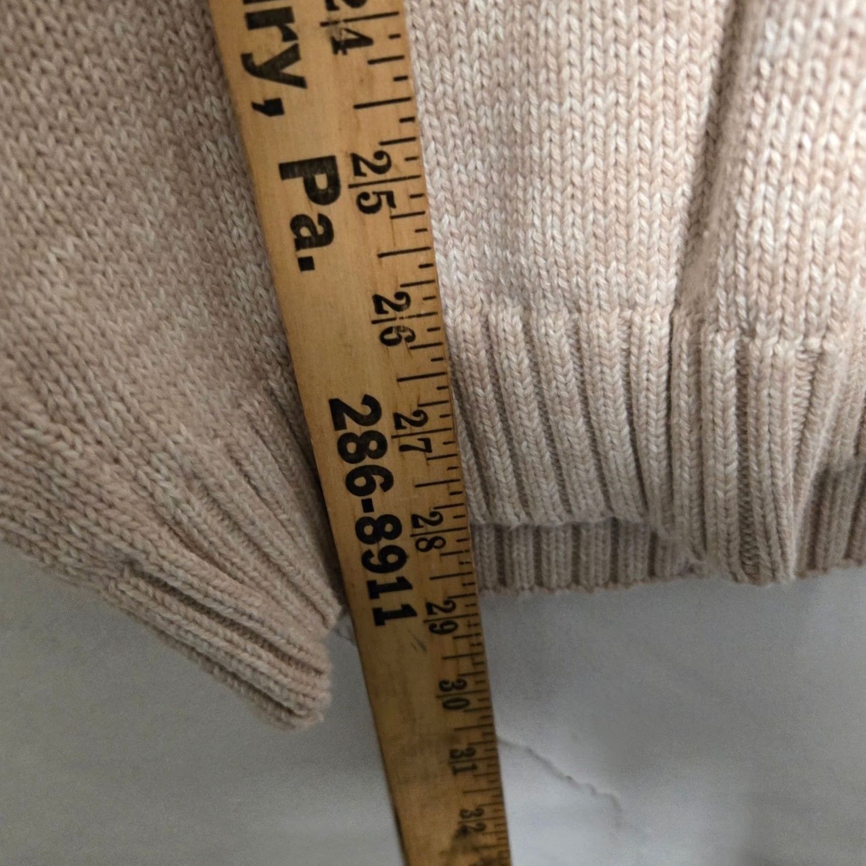 Vintage VINTAGE St. Johns Bay Sweater Mens L Tan Knit Fisherman Grandpa 90s Mens Size US L / EU 52-54 / 3 - 3 Thumbnail