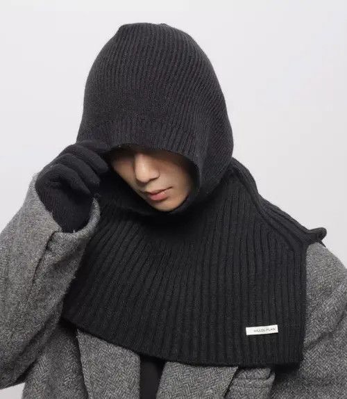 VIBE Outdoor retro knit hooded shawl poncho cloak scarves Size ONE SIZE - 3 Thumbnail