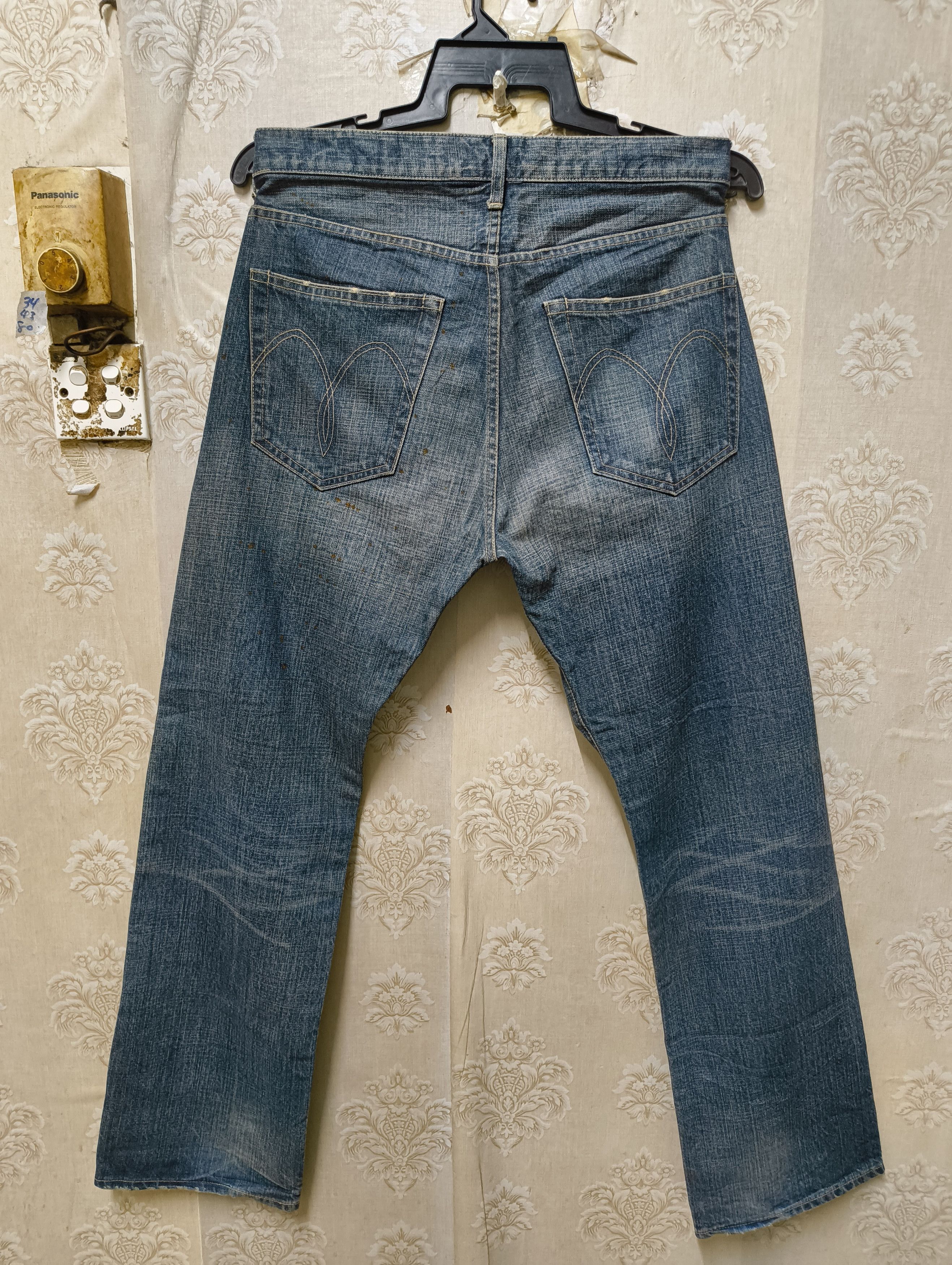 Japanese Brand VINTAGE GLAMB JAPAN DENIM DISTRESSED JEANS Size US 34 / EU 50 - 3 Thumbnail