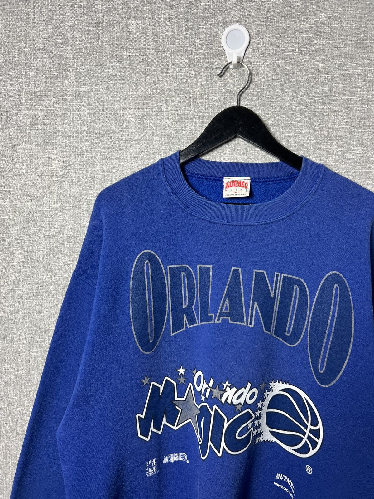 Nutmeg Vintage 90s Orlando Magic NBA Crewneck Sweatshirt Size US XL / EU 56 / 4 - 2 Thumbnail