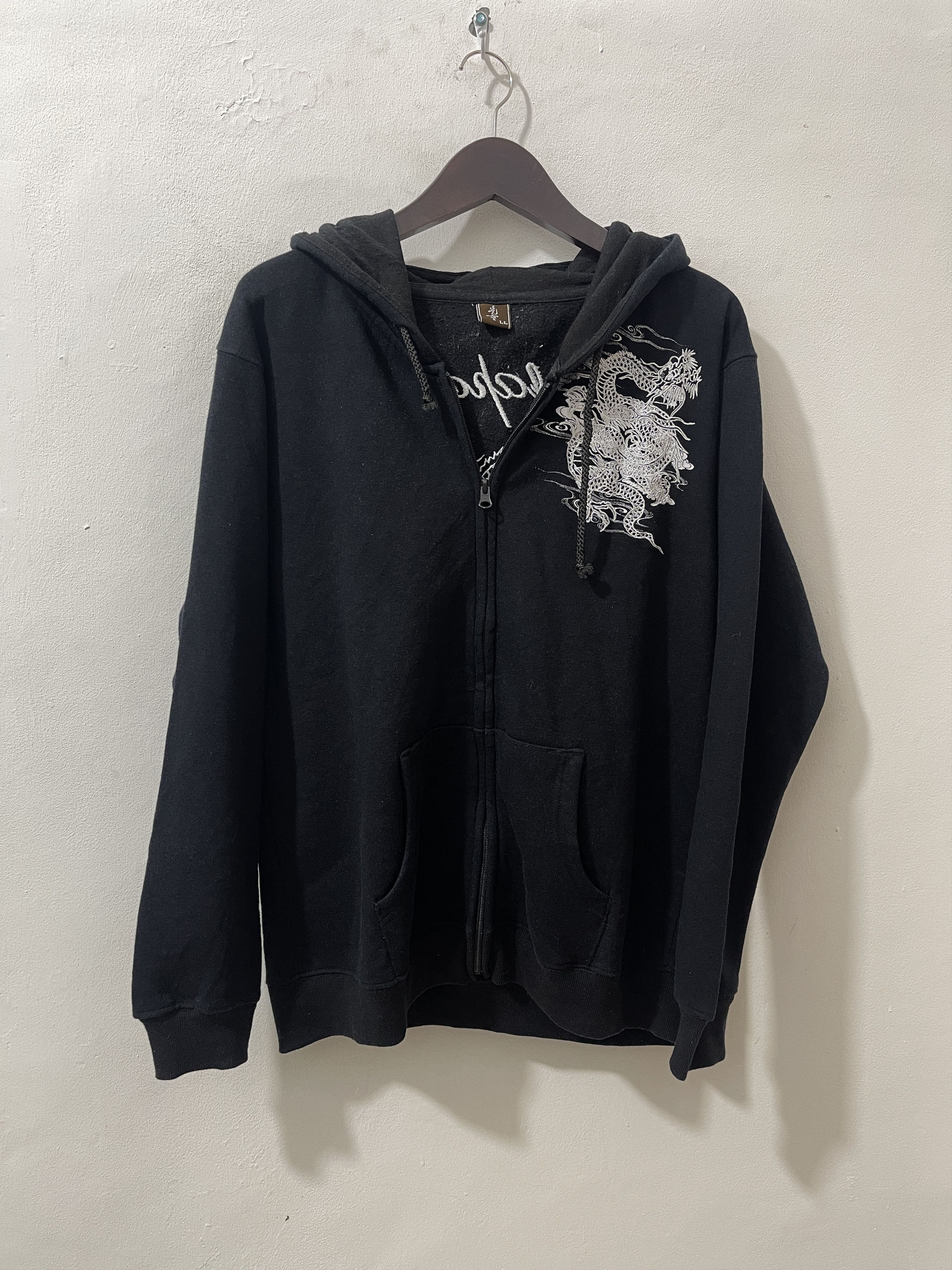 Japanese Brand 2000s Seku Japanese Dragon Sukajan Art Y2k Archive Hoodie Size US XL / EU 56 / 4 - 2 Thumbnail