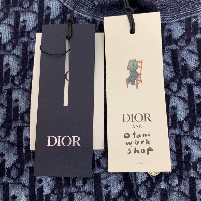 Dior Dior Blue Little Dragon Man Plush Logo jacquard Full Printe Size US L / EU 52-54 / 3 - 6 Thumbnail