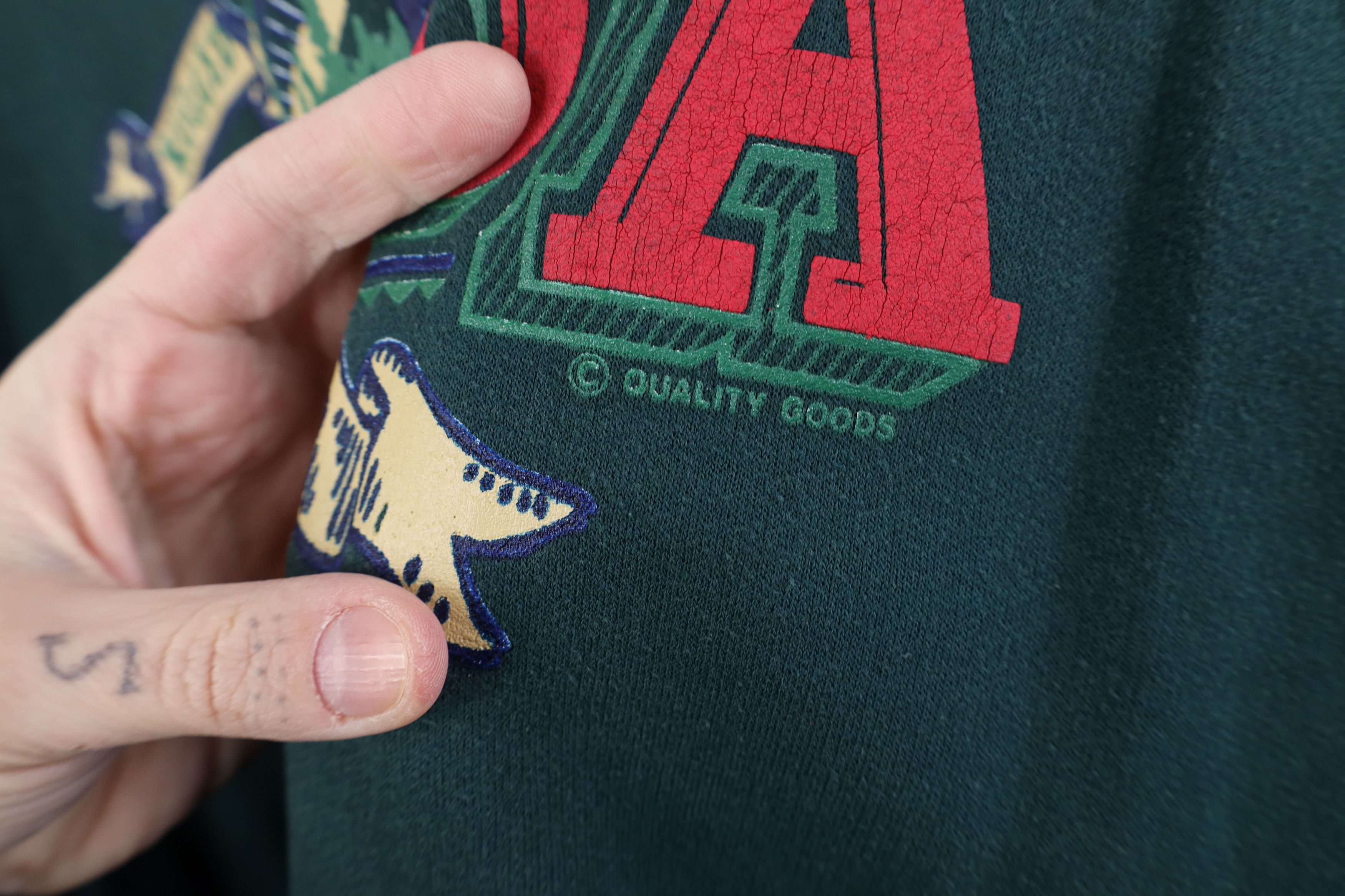 Vintage Vintage 90s Streetwear Canada Wilderness Sweatshirt Green Size L / US 10 / IT 46 - 5 Thumbnail