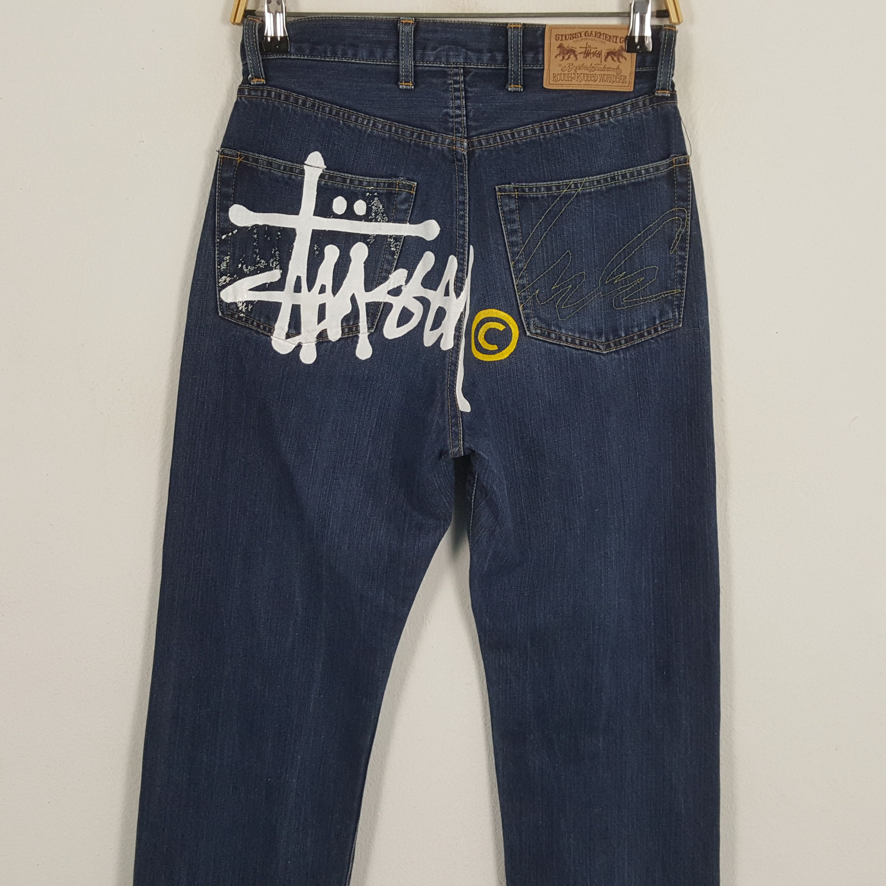 Japanese Brand × Stussy × Vintage Vintage STUSSY Streetwear Skateboard Style Jeans Size US 27 - 2 Thumbnail