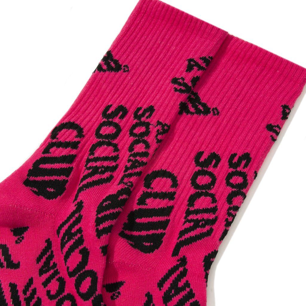 Anti Social Social Club DS Black ASSC No Drama Pink Socks supreme bape kith kaws Size ONE SIZE - 5 Thumbnail