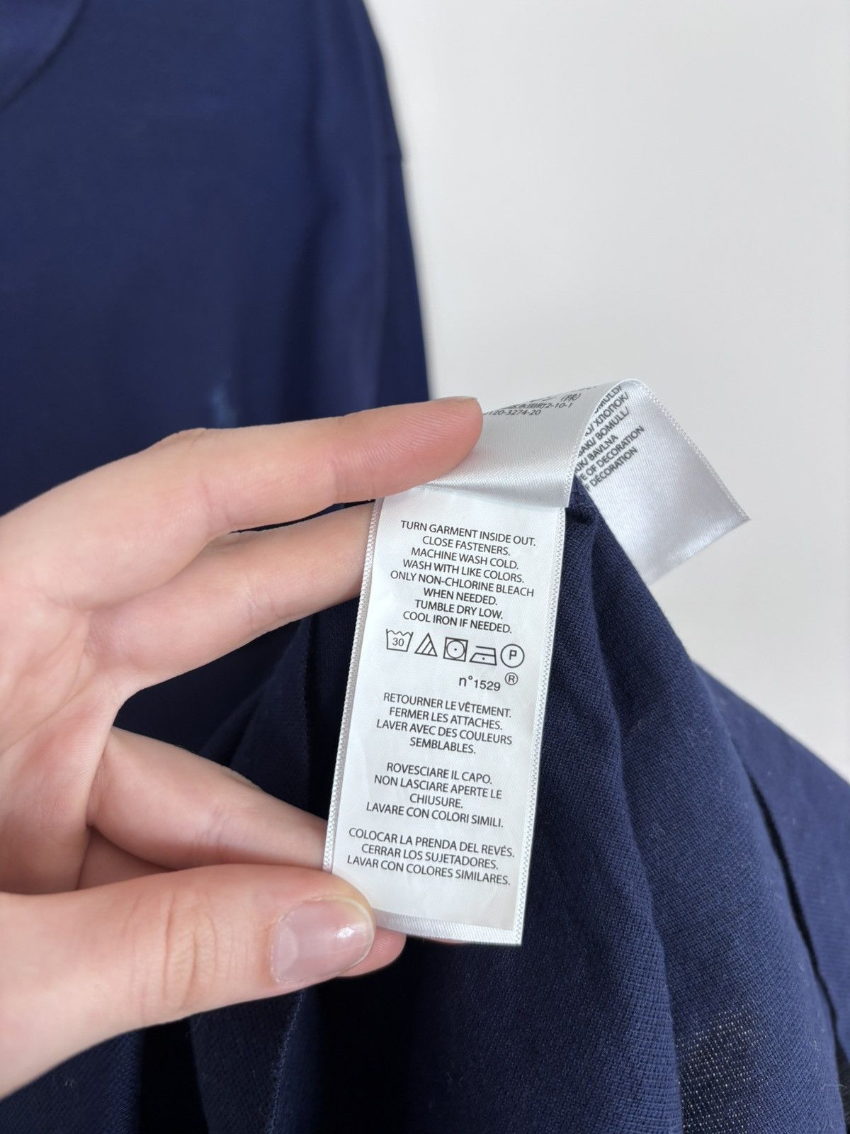 Polo Ralph Lauren Polo Ralph Lauren Custom Slim Blue Long Sleeve Polo Shirt Size US XXL / EU 58 / 5 - 11 Thumbnail