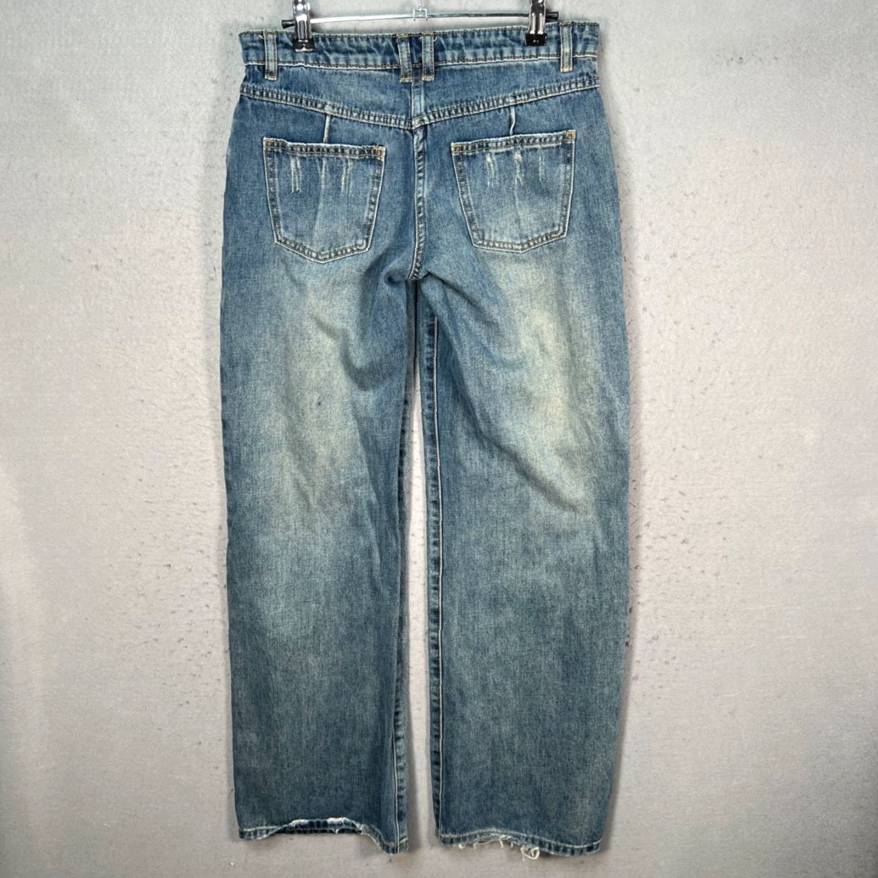 I.AM.GIA I.AM.GIA Womens Small 28 inch Waist Relaxed Fit Wide Leg Blue Denim Jeans Size 28" / US 6 / IT 42 - 2 Thumbnail