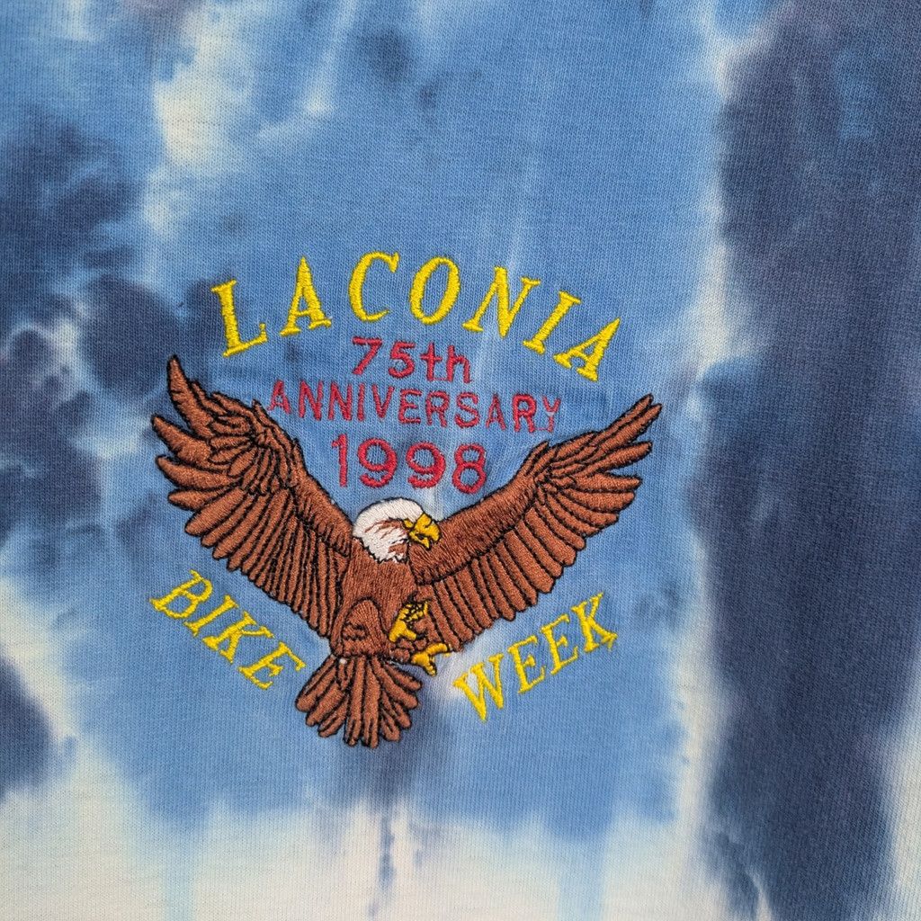 Anvil 1998 75th Laconia Bike Week American Tie-Dye T Shirt XL Size US XL / EU 56 / 4 - 7 Thumbnail