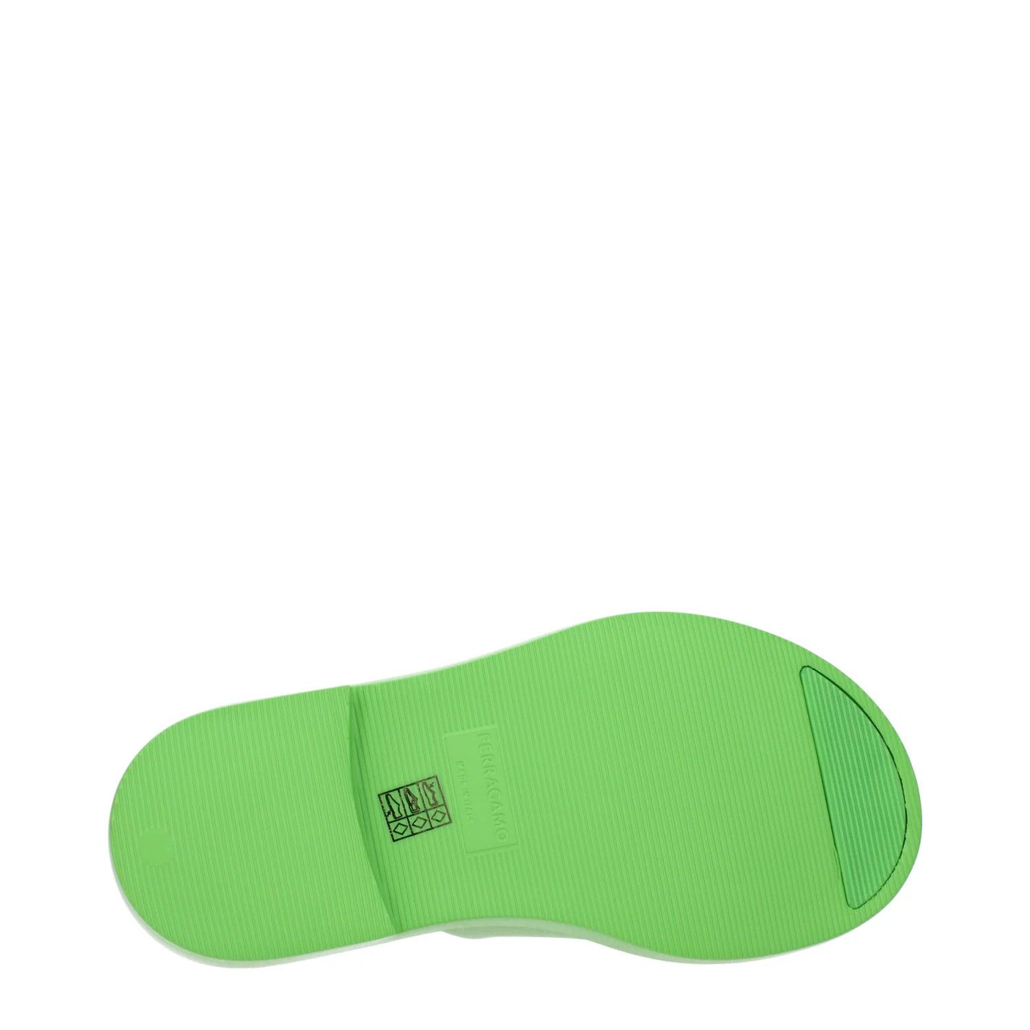 Salvatore Ferragamo o1s1rm0924 Giuneva Rubber Slides in Green Size US 7 / EU 40 - 5 Thumbnail