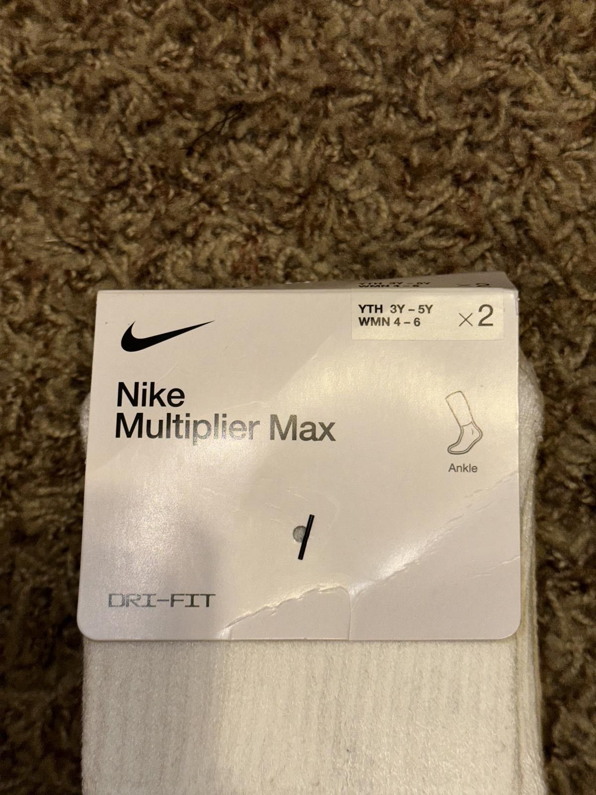 Nike Nike Court Multiplier Max Ankle Tennis Socks 2 Pairs Unisex Size ONE SIZE - 6 Thumbnail