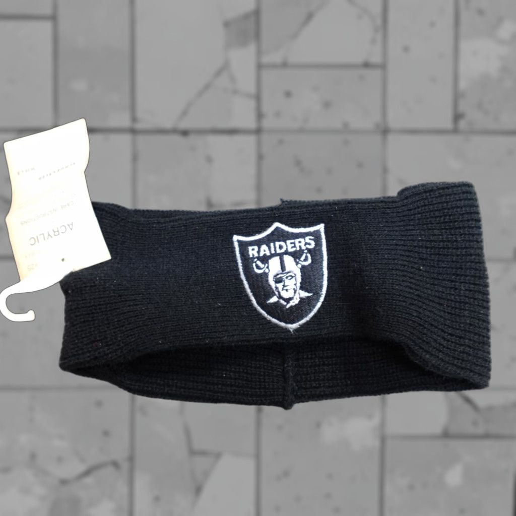 Vintage VINTAGE Oakland Raiders Womens Headband Black Sports Acrylic NEW Size ONE SIZE - 1 Thumbnail