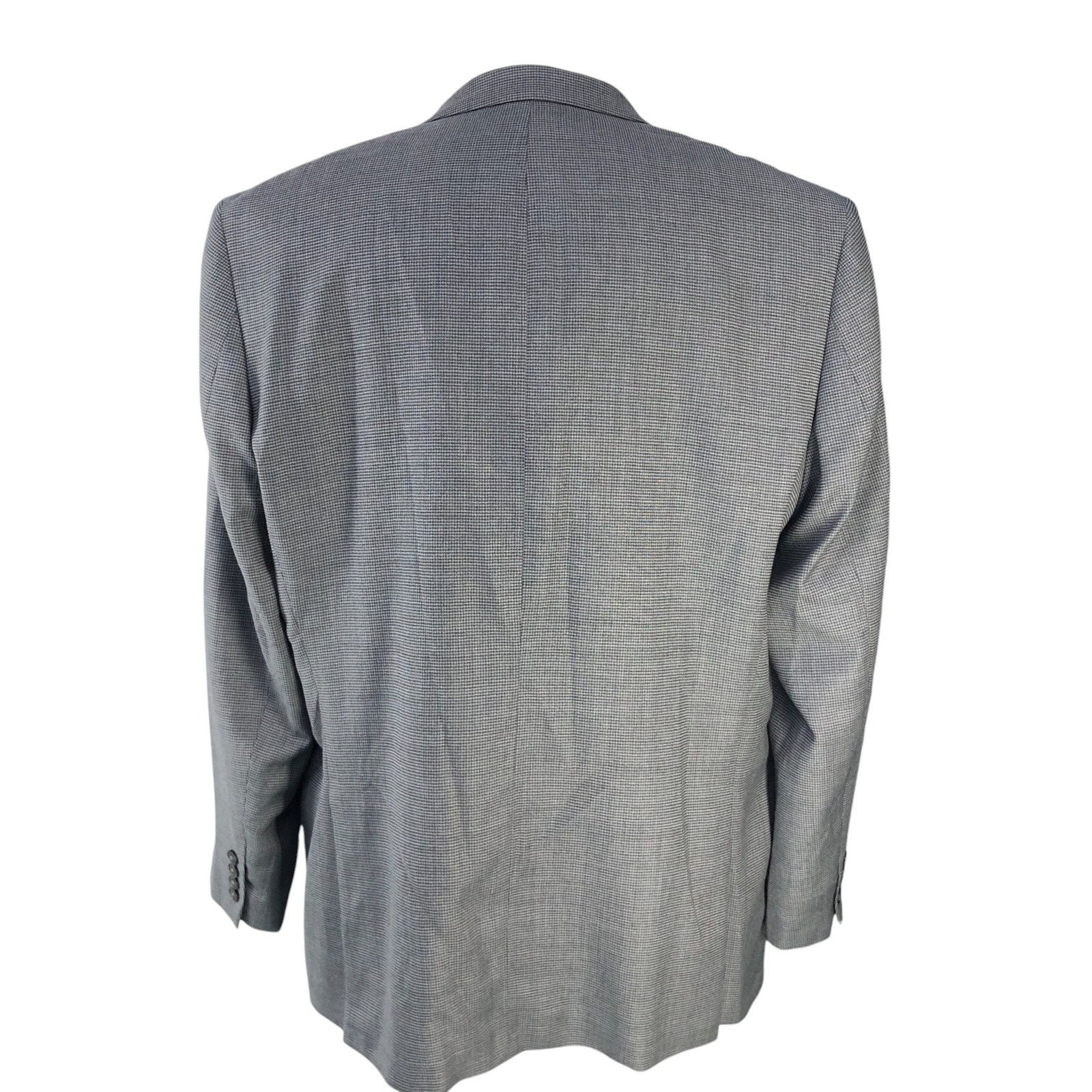 Calvin Klein Calvin Klein Size 48L Sport Coat Blazer Jacket Micro Check Size 48L - 9 Thumbnail