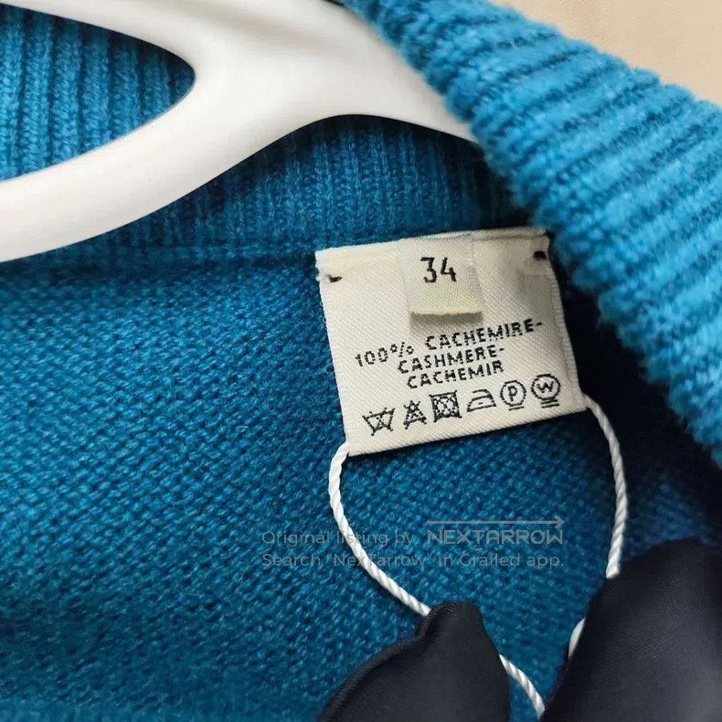 Hermes Hermes Wool Skirt, Blue Size 42" / US 20 - 4 Thumbnail