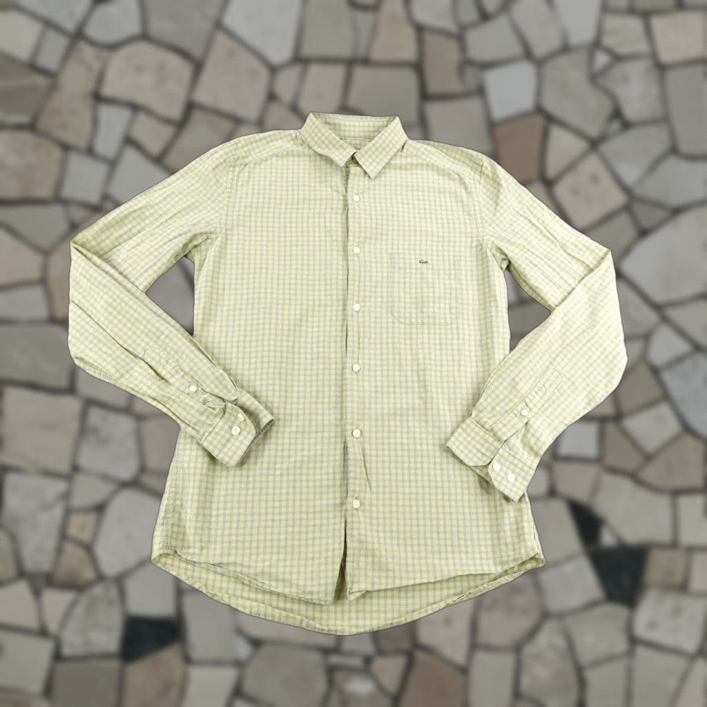 Lacoste VINTAGE Lacoste Shirt Men Small Size 38 Long Sleeve Cotton Button-Up Check Plaid Crocodile Logo Preppy Size US S / EU 44-46 / 1 - 1 Thumbnail